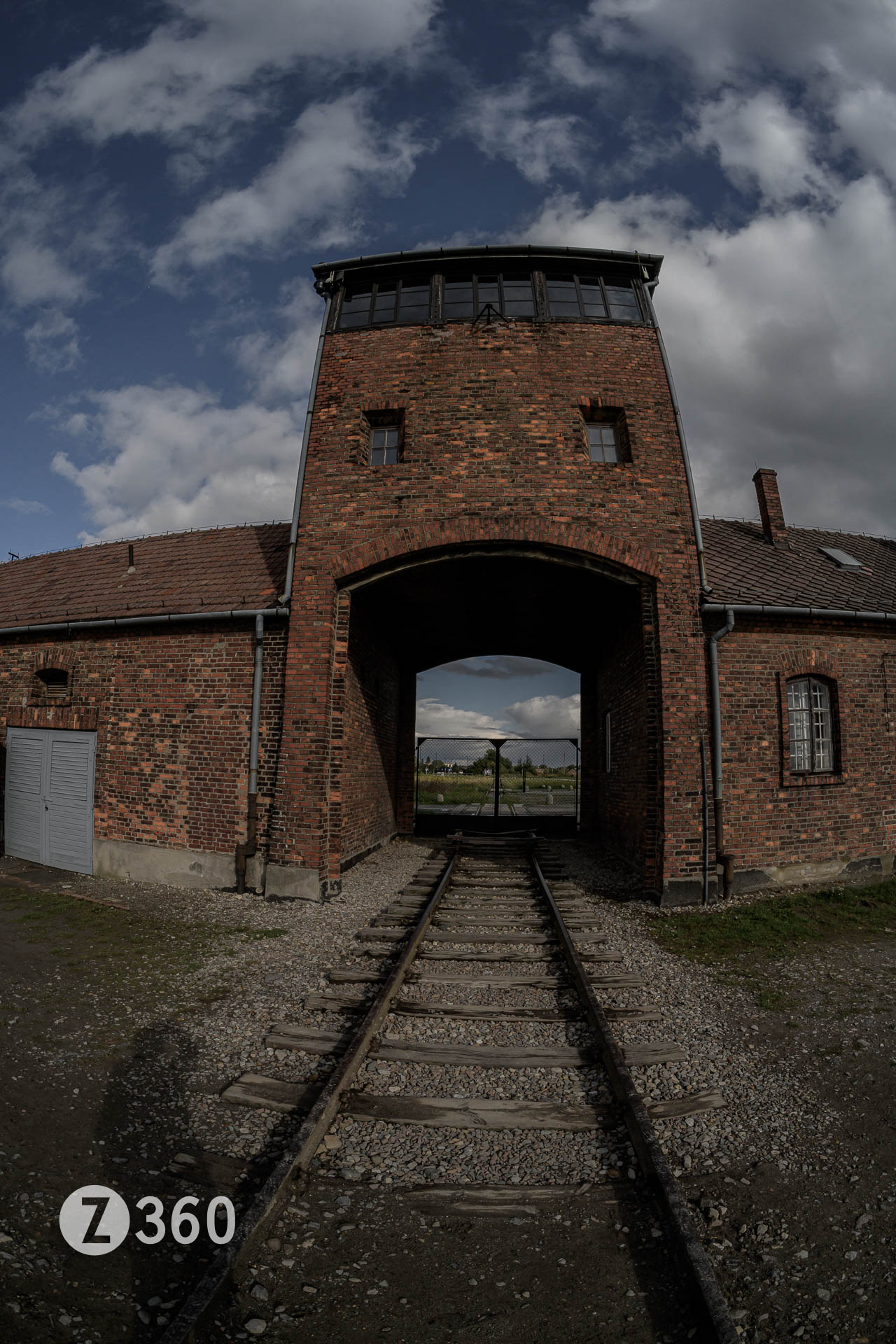 The Entrance to Auschwitz II, Birkenau, Camp side