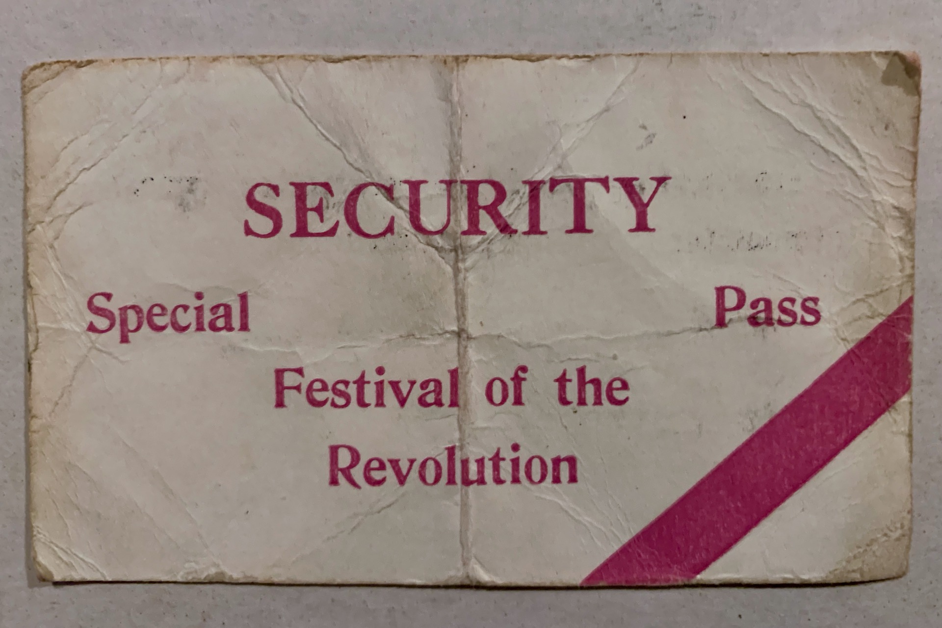 My original festival pass