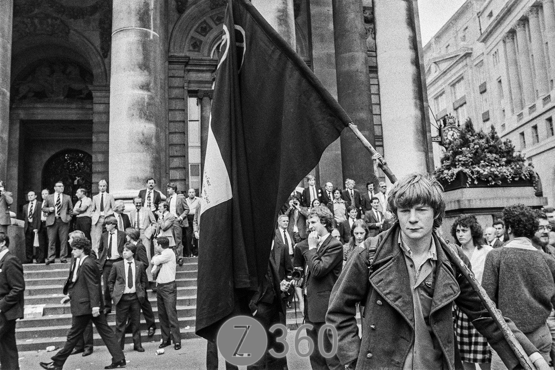 Anarchists arrive at The Royal Exchange