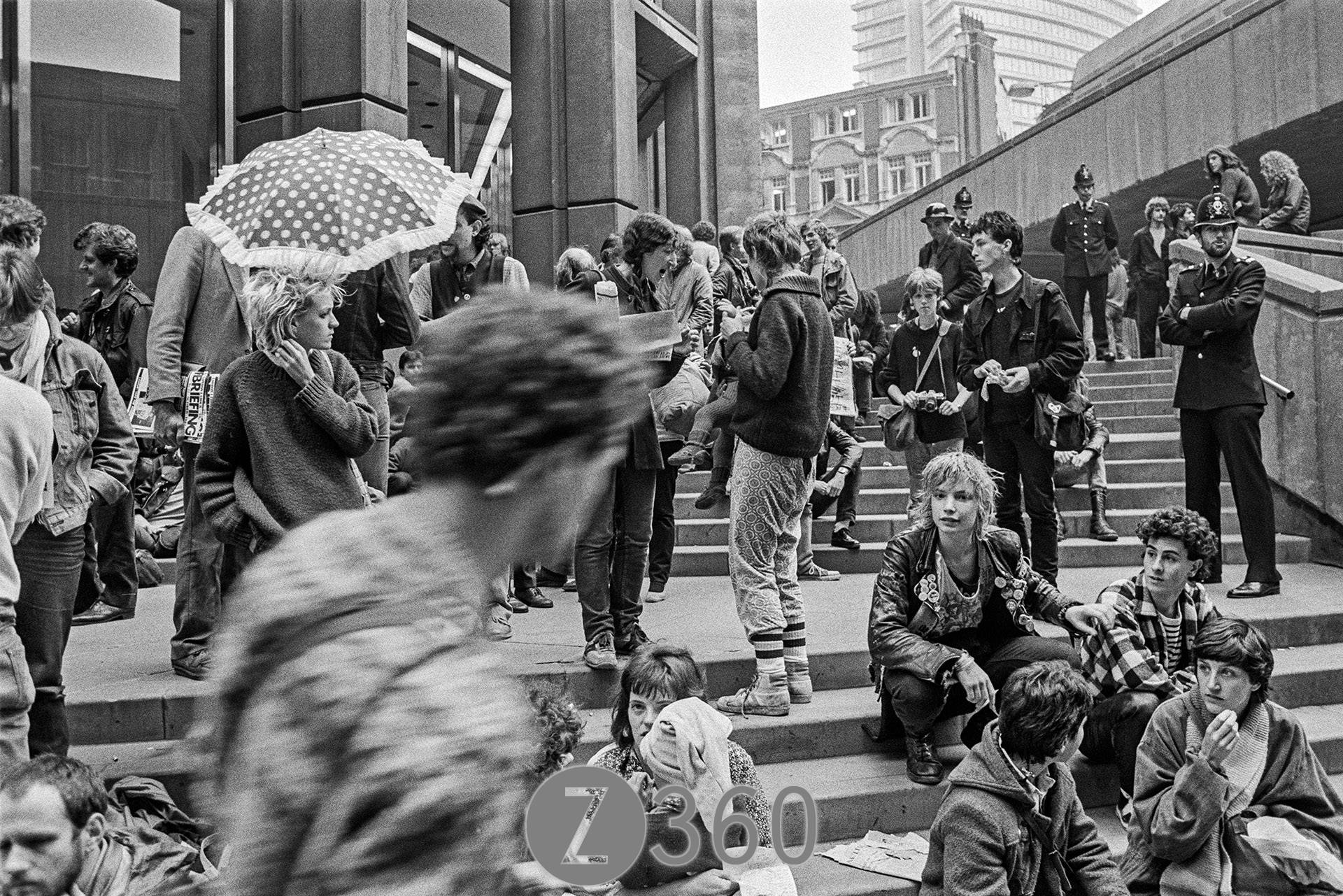 Outside the Stock Exchange